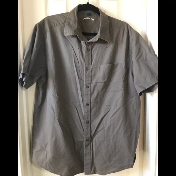 Joes Usa Mens Button Front Gray Shirt Sz Large. - Picture 1 of 6